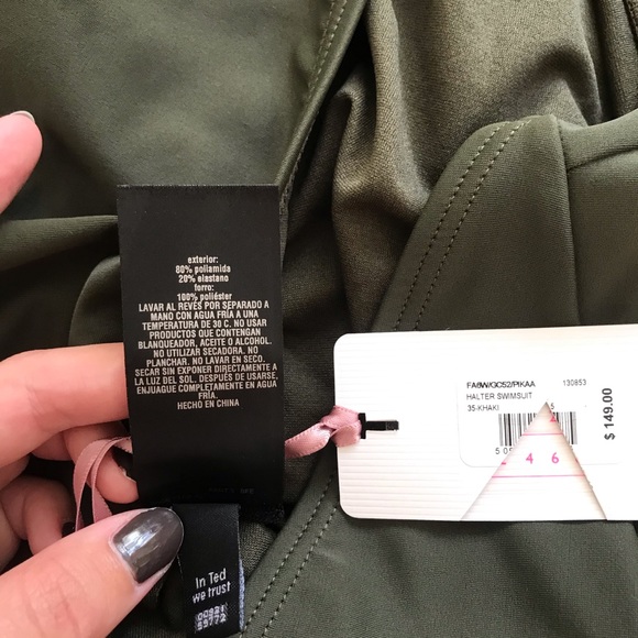 NWT NEW TED BAKER Pikaa Halter One Piece Swimsuit - Picture 11 of 16